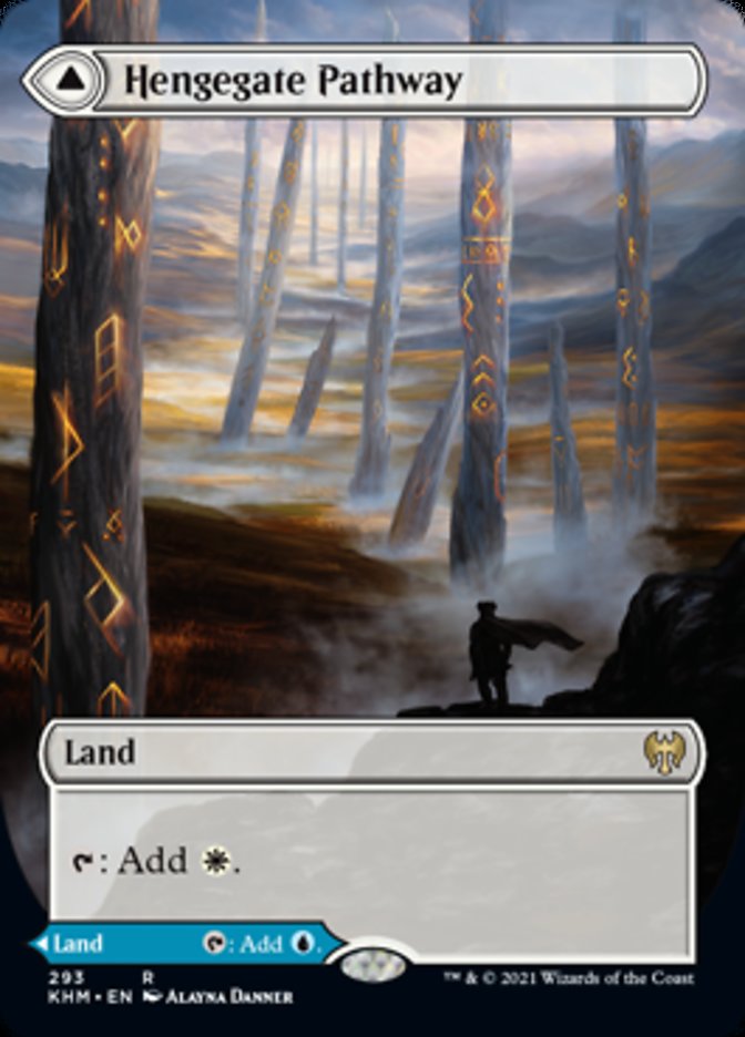 Hengegate Pathway // Mistgate Pathway (Borderless Alternate Art) [Kaldheim] | Total Play