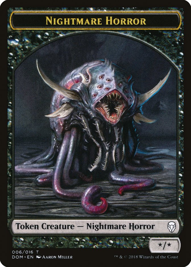 Nightmare Horror Token [Dominaria Tokens] | Total Play