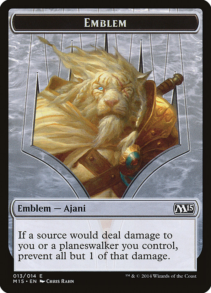 Ajani Steadfast Emblem [Magic 2015 Tokens] | Total Play