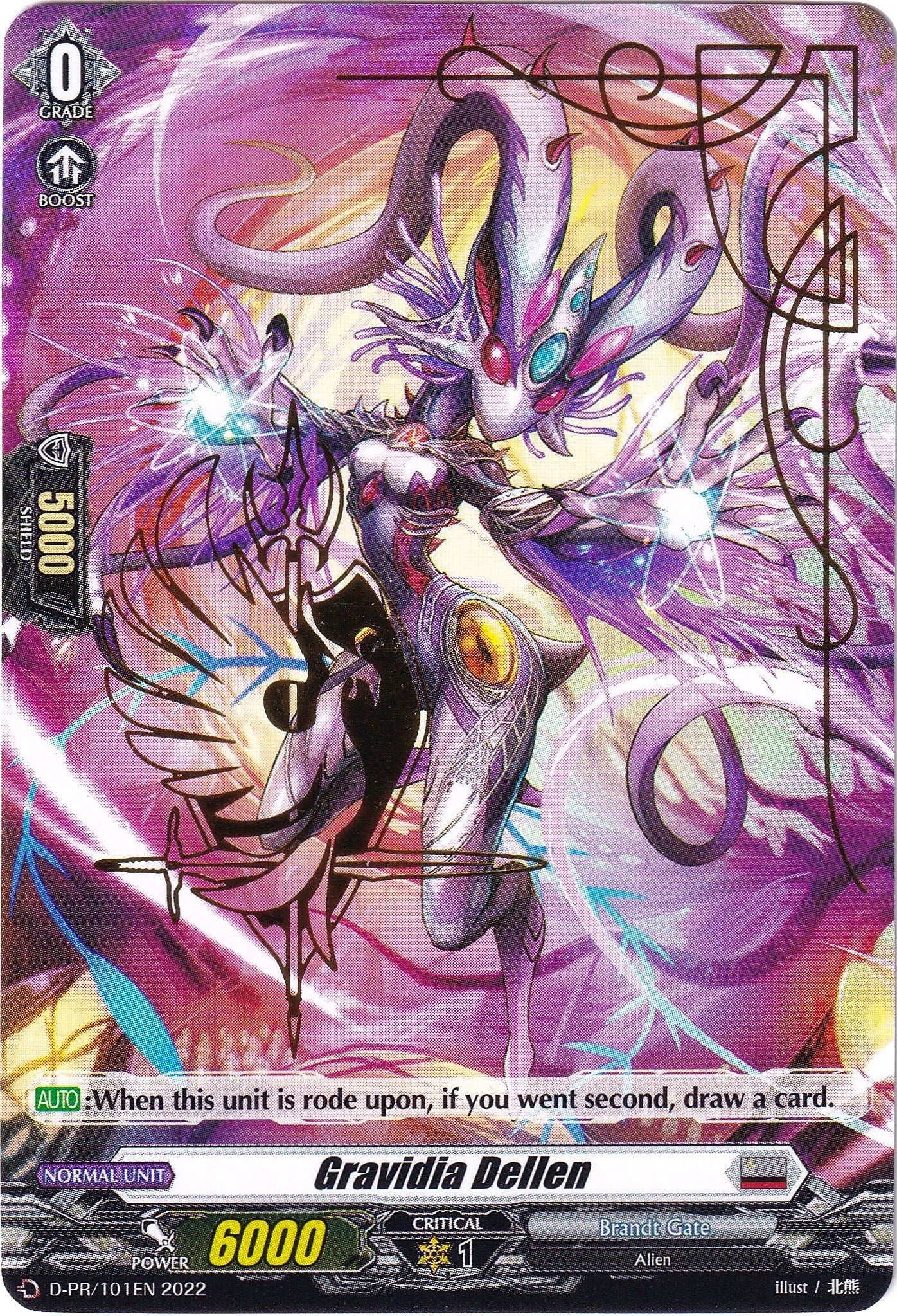 Gravidia Dellen (Hot Stamped) (D-PR/101EN 2022) [D Promo Cards] | Total Play