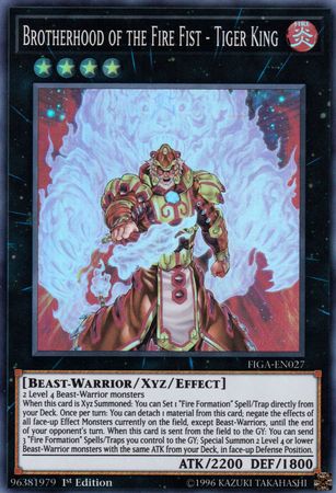 Brotherhood of the Fire Fist - Tiger King [FIGA-EN027] Super Rare | Total Play
