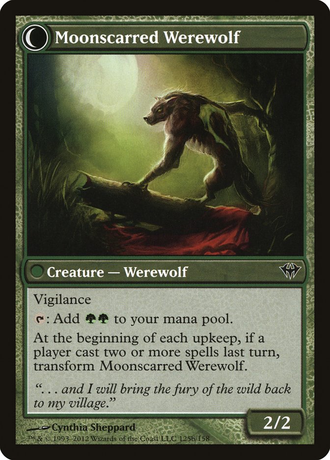 Scorned Villager // Moonscarred Werewolf [Dark Ascension] | Total Play