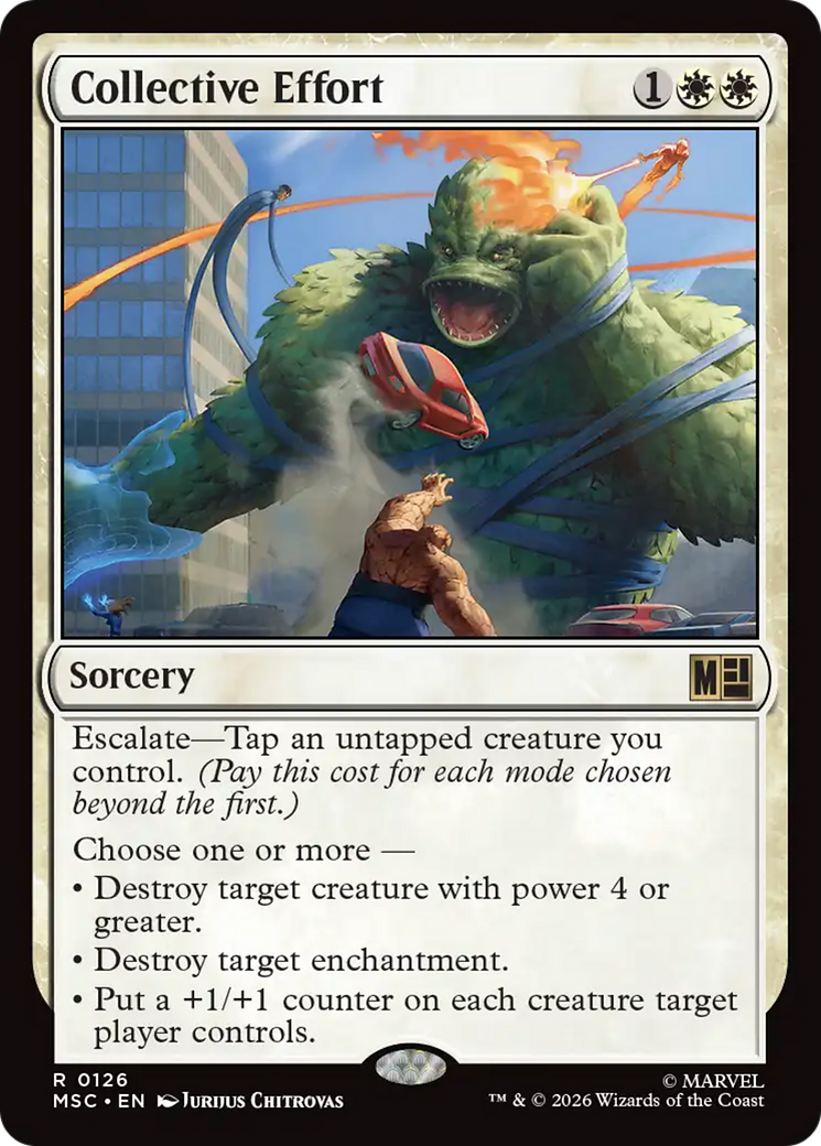 Collective Effort (Surge Foil) [Marvel Super Heroes Commander] | Total Play