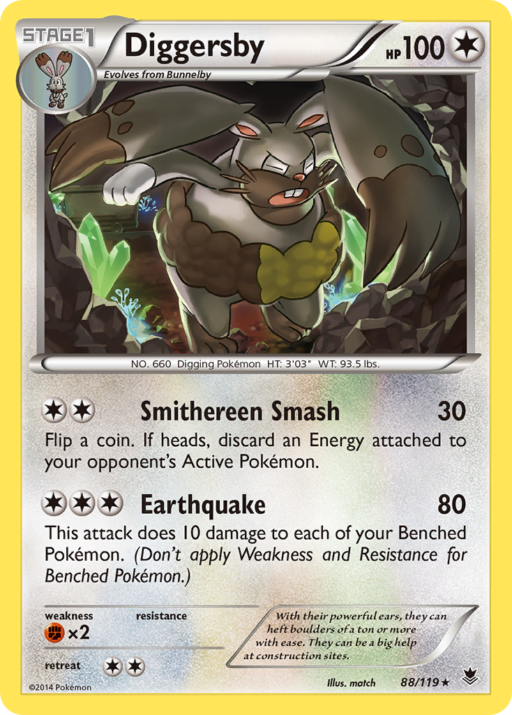 Diggersby (88/119) [XY: Phantom Forces] | Total Play