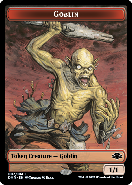 Goblin // Marit Lage Double-Sided Token [Dominaria Remastered Tokens] | Total Play