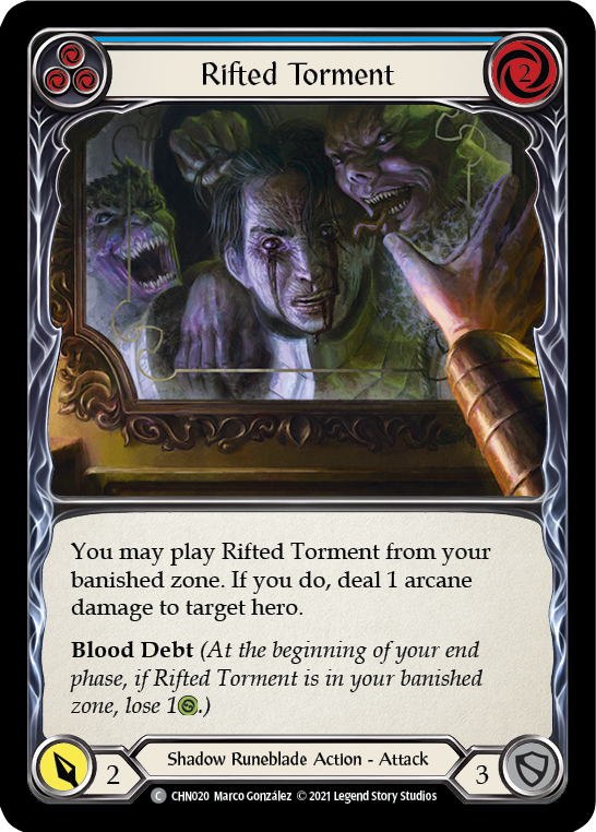 Rifted Torment (Blue) [CHN020] (Monarch Chane Blitz Deck) | Total Play