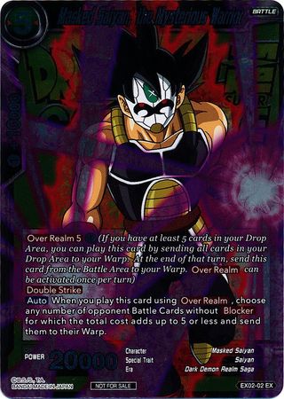 Masked Saiyan, the Mysterious Warrior (Metallic Foil) (Event Pack 2018) (EX02-02) [Promotion Cards] | Total Play