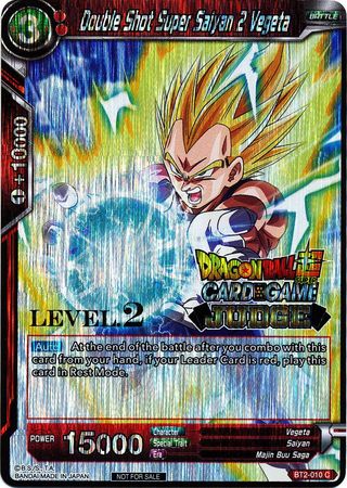 Double Shot Super Saiyan 2 Vegeta (Level 2) (BT2-010) [Judge Promotion Cards] | Total Play