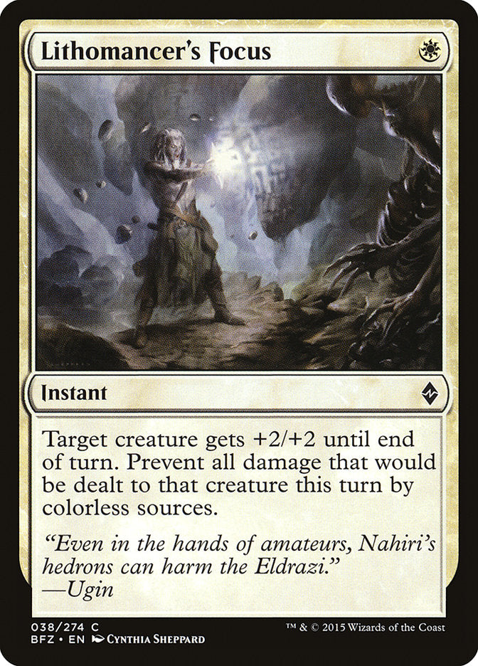 Lithomancer's Focus [Battle for Zendikar] | Total Play
