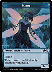 Faerie // Food (0011) Double-Sided Token [Wilds of Eldraine Tokens] | Total Play