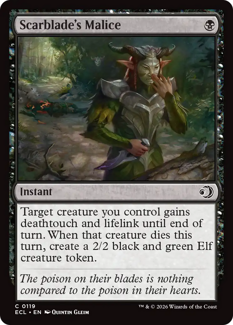 Scarblade's Malice [Lorwyn Eclipsed] | Total Play