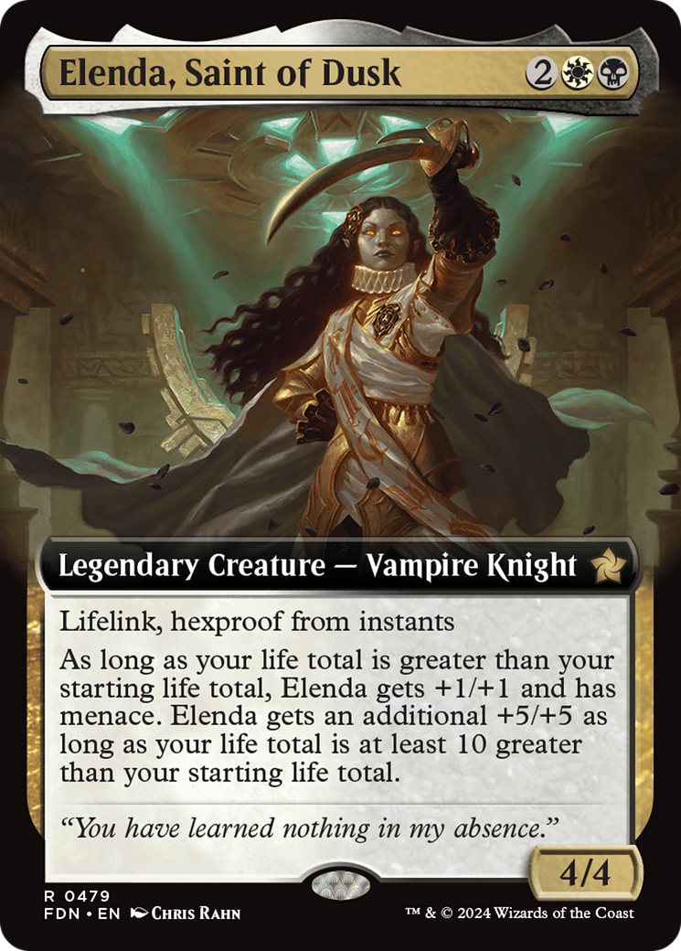 Elenda, Saint of Dusk (Extended Art) [Foundations] | Total Play