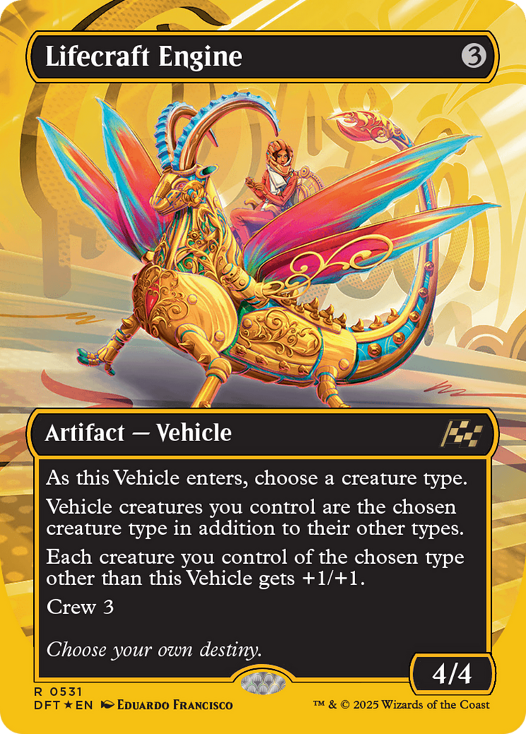 Lifecraft Engine (Borderless) (First-Place Foil) [Aetherdrift] | Total Play