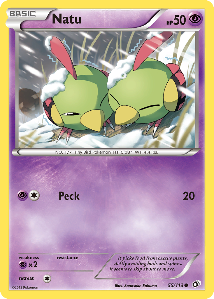 Natu (55/113) [Black & White: Legendary Treasures] | Total Play