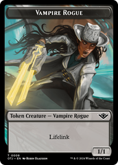 Mercenary // Vampire Rogue Double-Sided Token [Outlaws of Thunder Junction Tokens] | Total Play