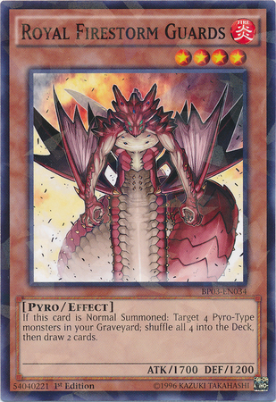 Royal Firestorm Guards [BP03-EN034] Shatterfoil Rare | Total Play