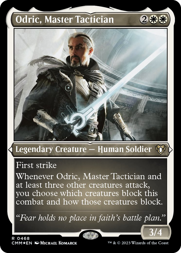 Odric, Master Tactician (Foil Etched) [Commander Masters] | Total Play