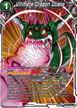 Ultimate Dragon Quake (BT14-141) [Cross Spirits] | Total Play