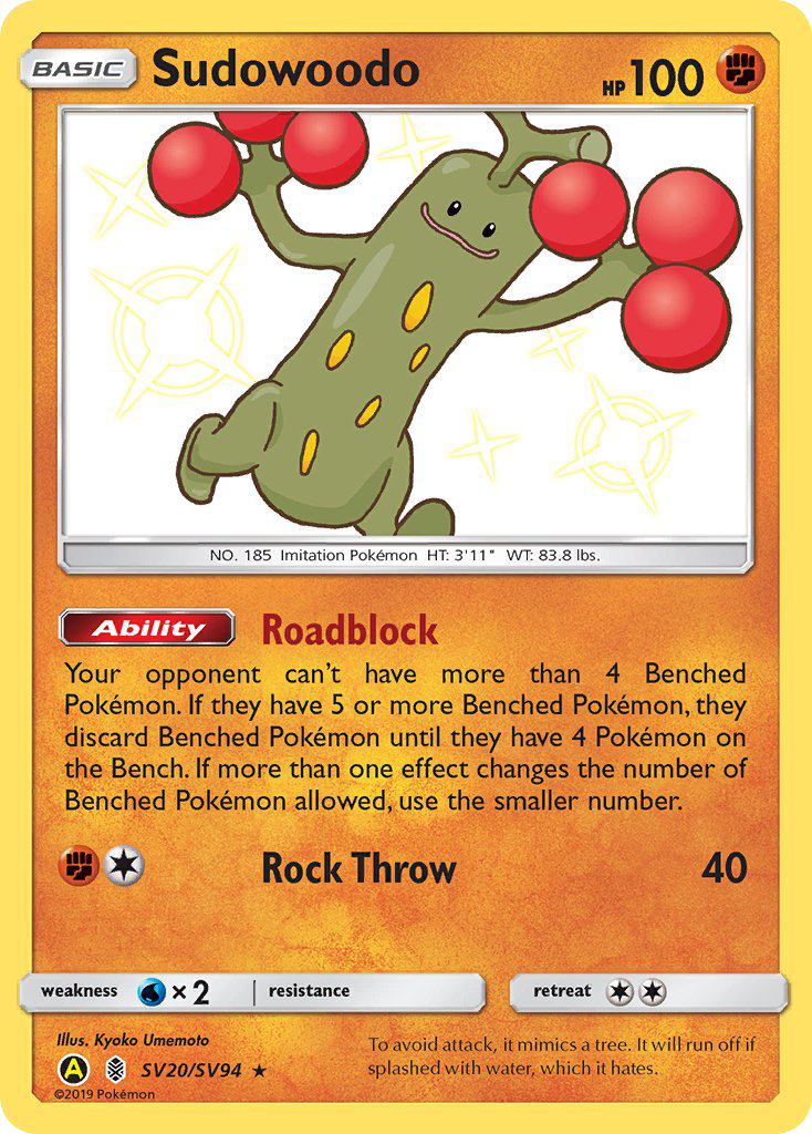 Sudowoodo (SV20/SV94) [Sun & Moon: Hidden Fates - Shiny Vault] | Total Play