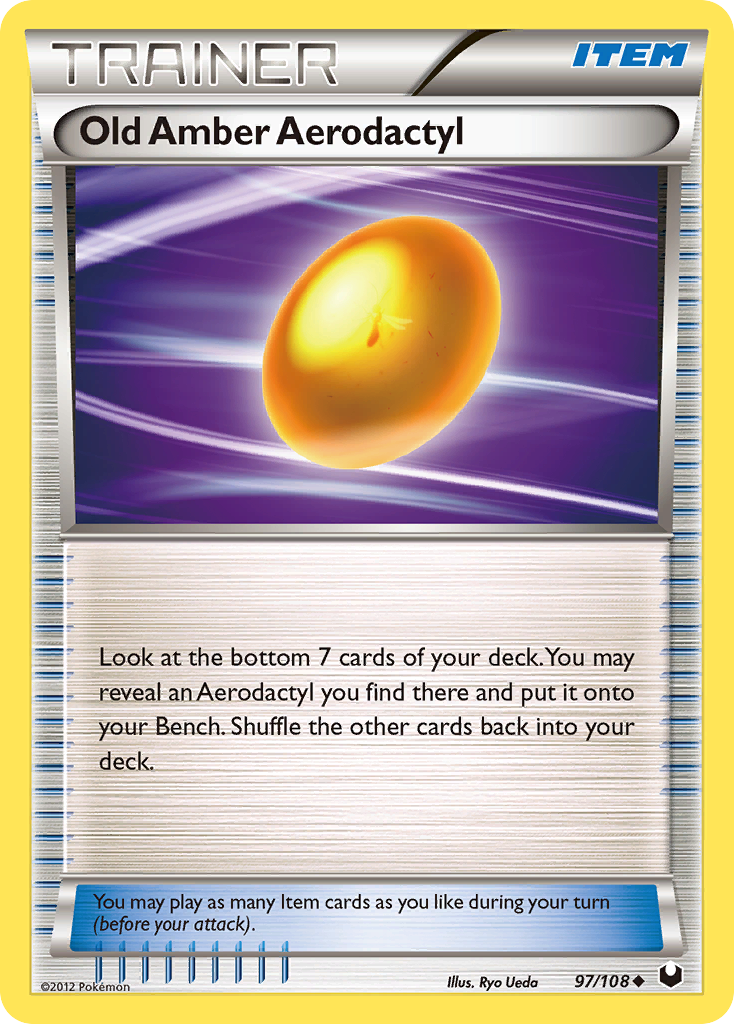 Old Amber Aerodactyl (97/108) [Black & White: Dark Explorers] | Total Play