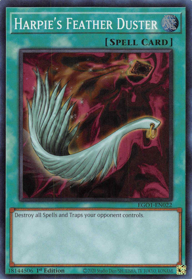 Harpie's Feather Duster [EGO1-EN022] Super Rare | Total Play