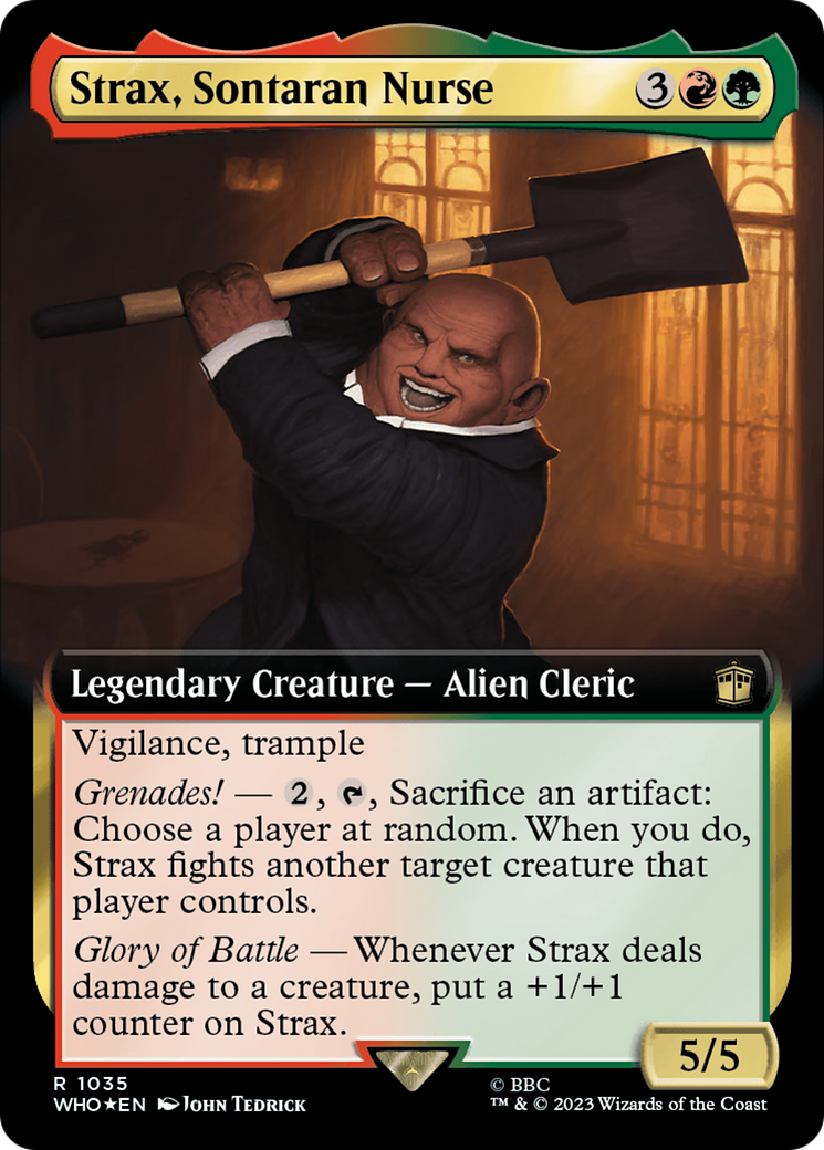 Strax, Sontaran Nurse (Extended Art) (Surge Foil) [Doctor Who] | Total Play