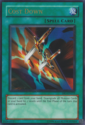 Cost Down [DR1-EN215] Ultra Rare | Total Play