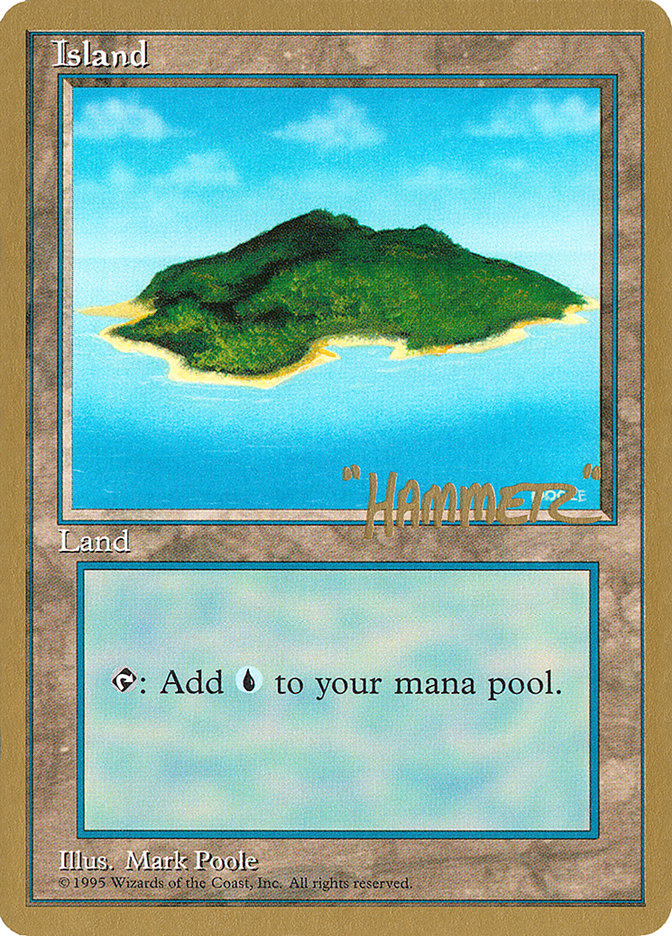 Island (shr367) (Shawn "Hammer" Regnier) [Pro Tour Collector Set] | Total Play