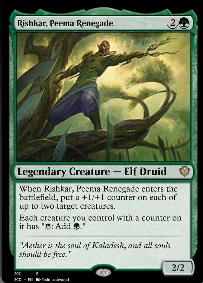 Rishkar, Peema Renegade [Starter Commander Decks] | Total Play