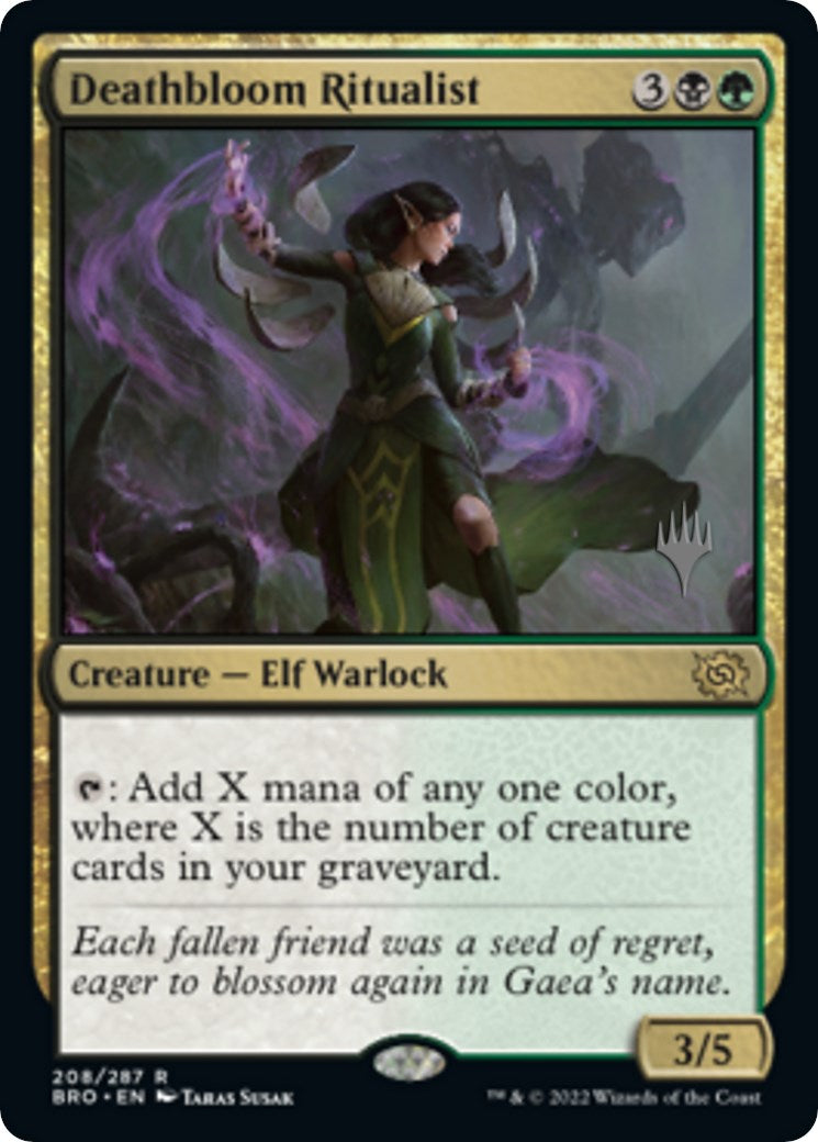 Deathbloom Ritualist (Promo Pack) [The Brothers' War Promos] | Total Play