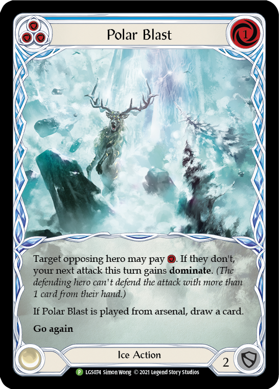 Polar Blast (Blue) [LGS074] (Promo)  Rainbow Foil | Total Play