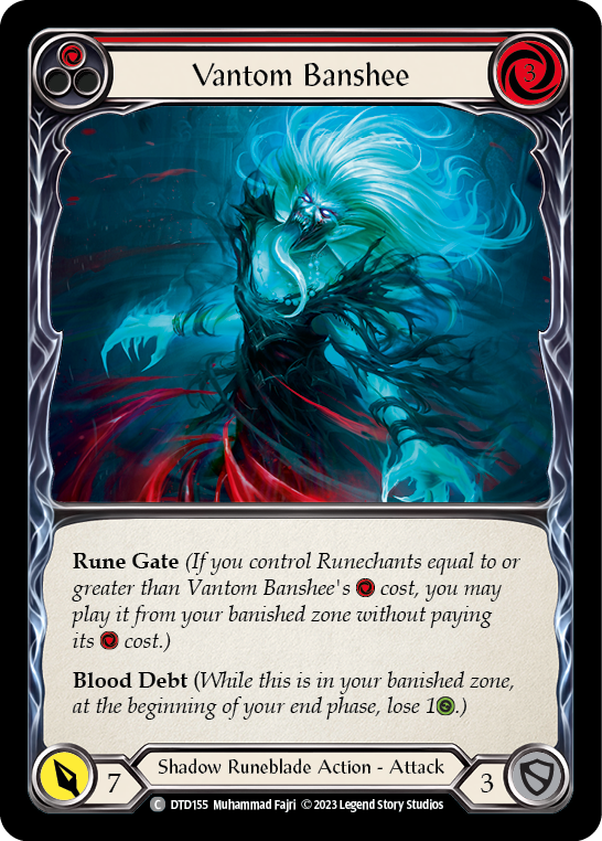 Vantom Banshee (Red) [DTD155] (Dusk Till Dawn)  Rainbow Foil | Total Play