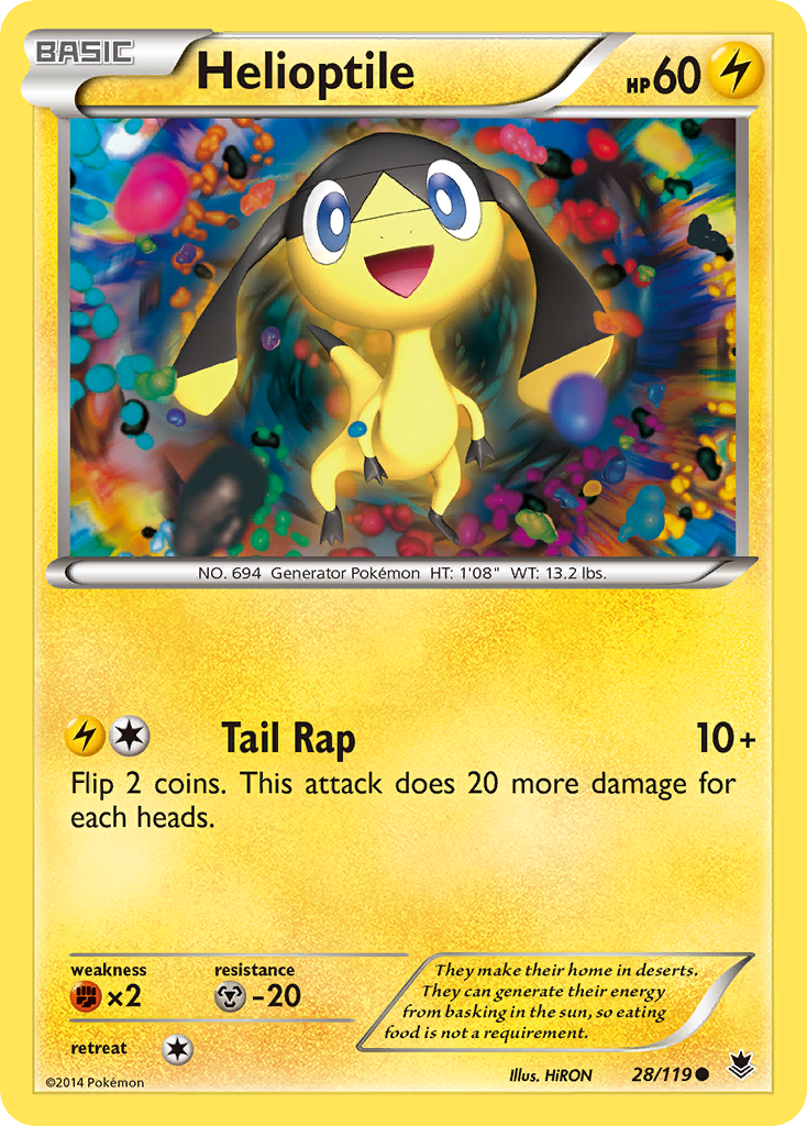 Helioptile (28/119) [XY: Phantom Forces] | Total Play