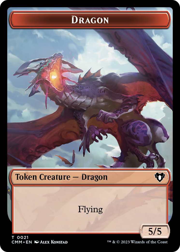 Dragon Token (21) [Commander Masters Tokens] | Total Play