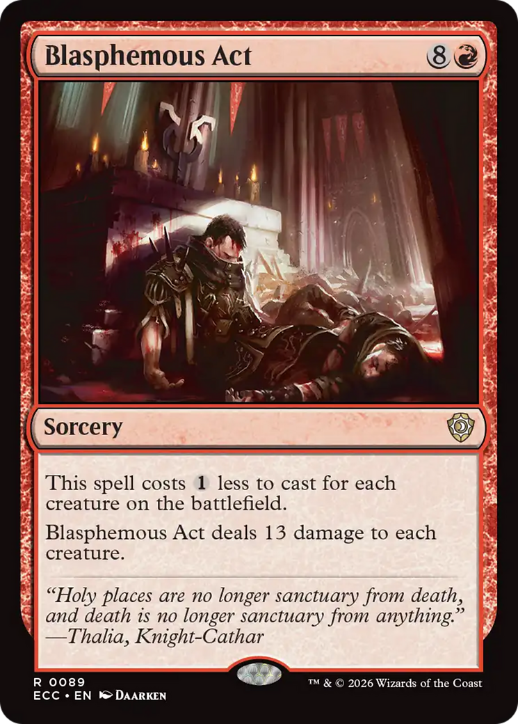 Blasphemous Act [Lorwyn Eclipsed Commander] | Total Play