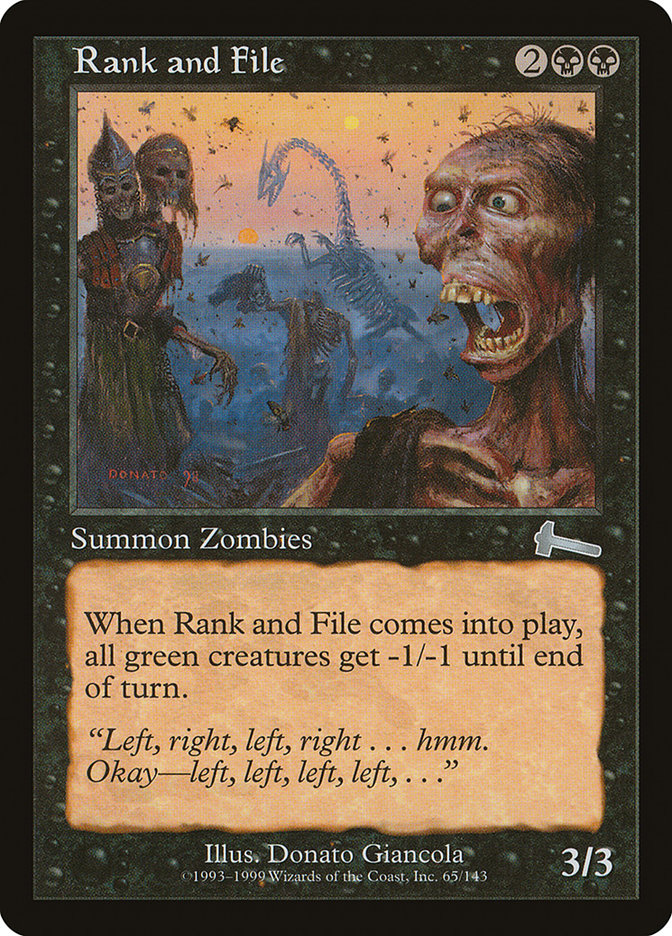 Rank and File [Urza's Legacy] | Total Play