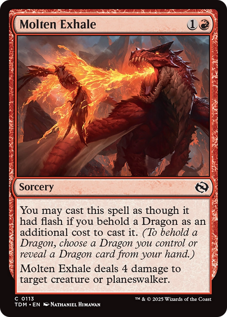 Molten Exhale [Tarkir: Dragonstorm] | Total Play