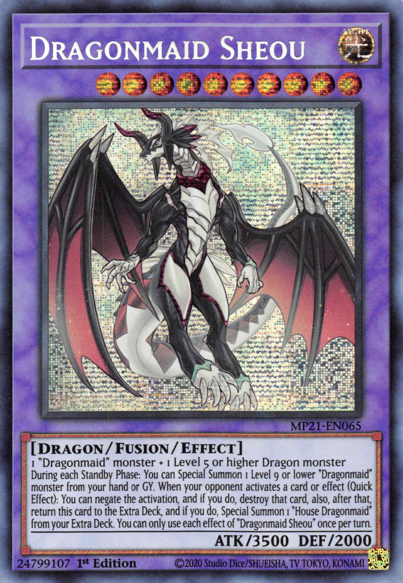 Dragonmaid Sheou [MP21-EN065] Prismatic Secret Rare | Total Play