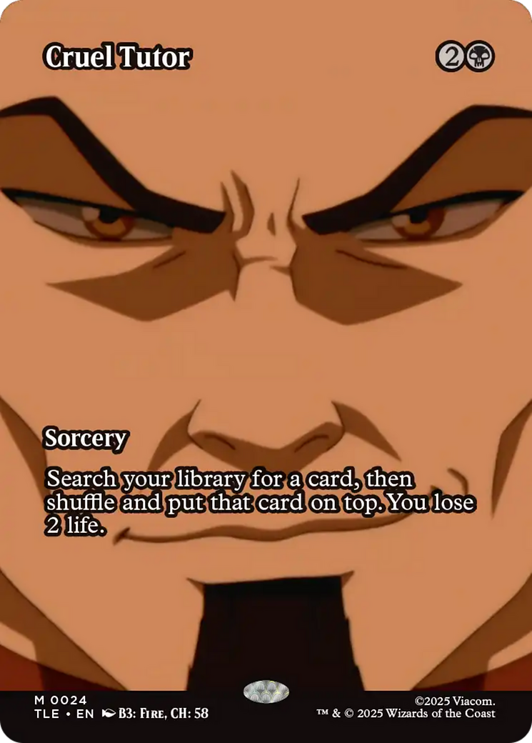Cruel Tutor (Borderless) [Avatar: The Last Airbender: Eternal-Legal] | Total Play
