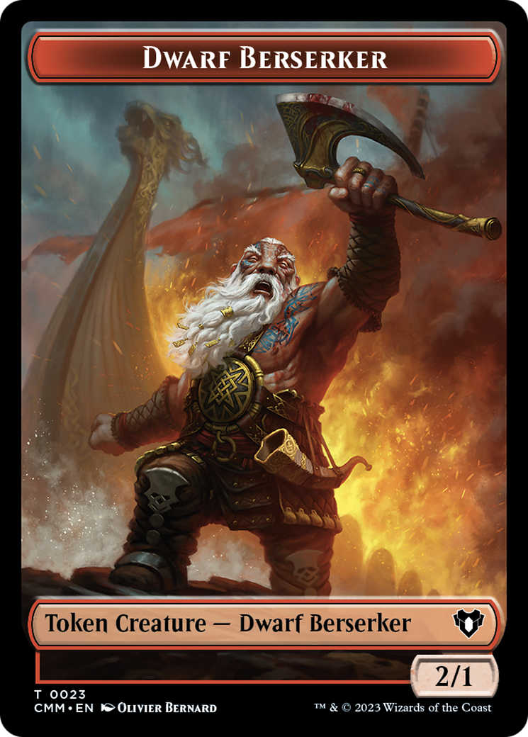 Dwarf Berserker Token [Commander Masters Tokens] | Total Play