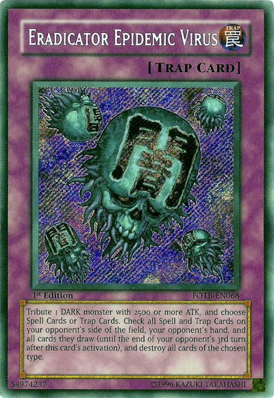 Eradicator Epidemic Virus [FOTB-EN068] Secret Rare | Total Play