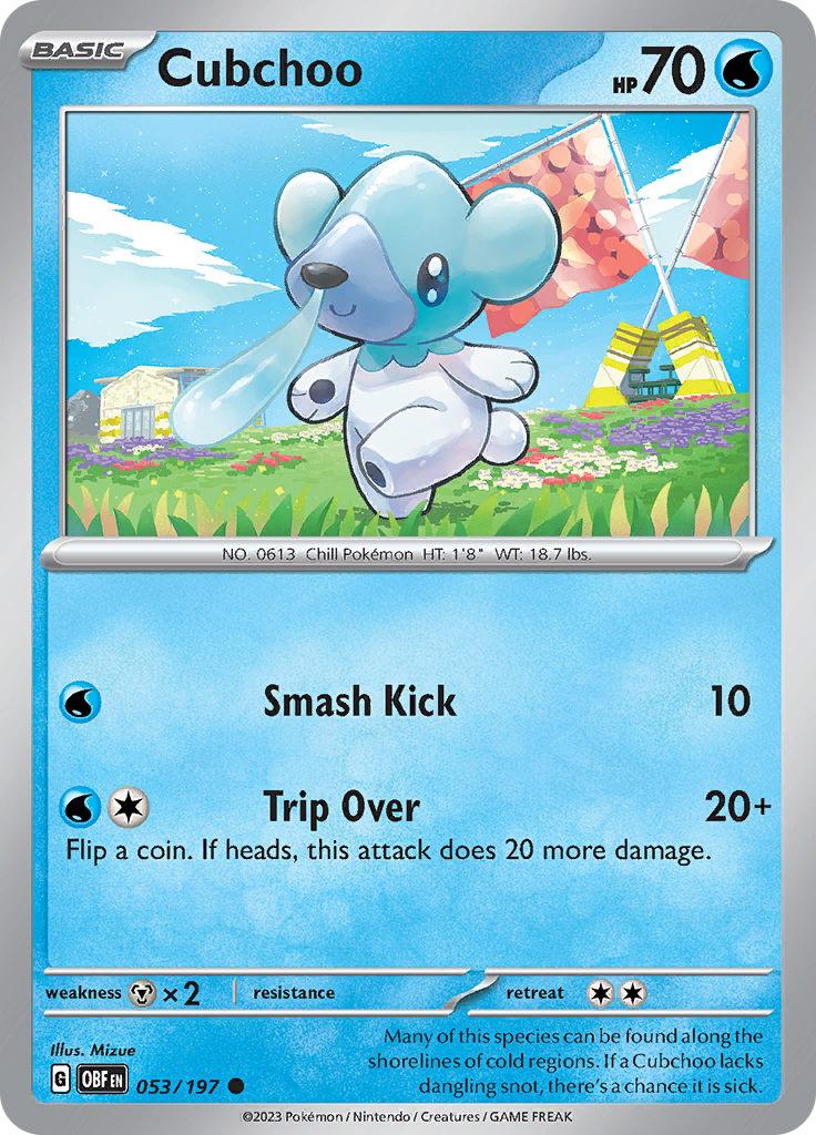 Cubchoo (053/197) [Scarlet & Violet: Obsidian Flames] | Total Play