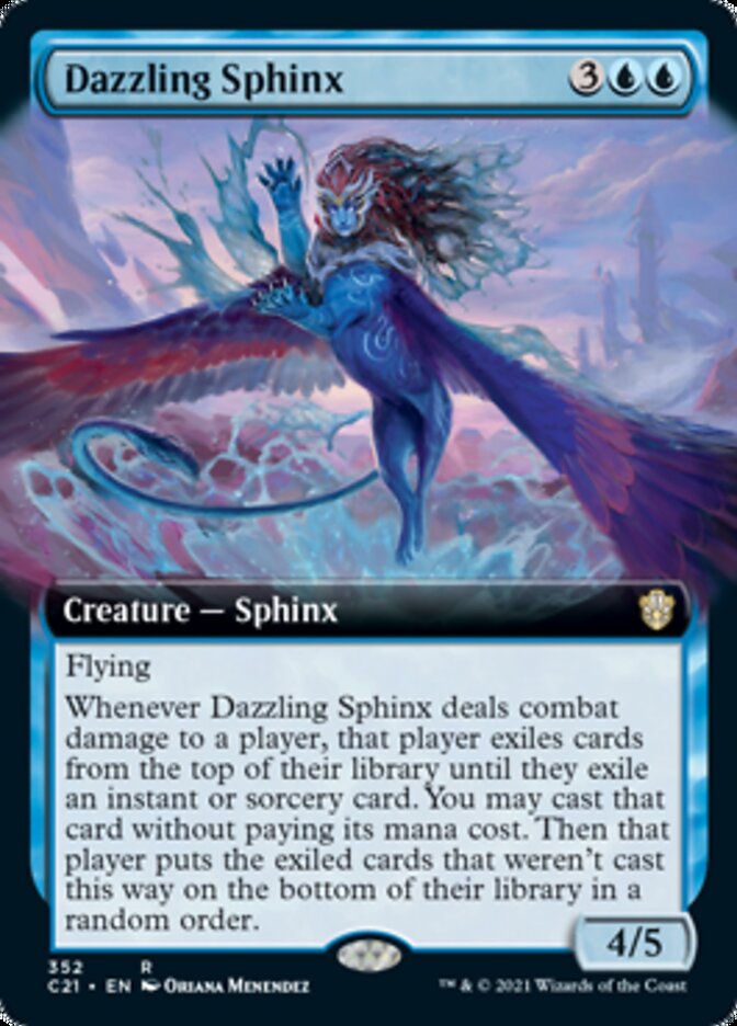 Dazzling Sphinx (Extended Art) [Commander 2021] | Total Play