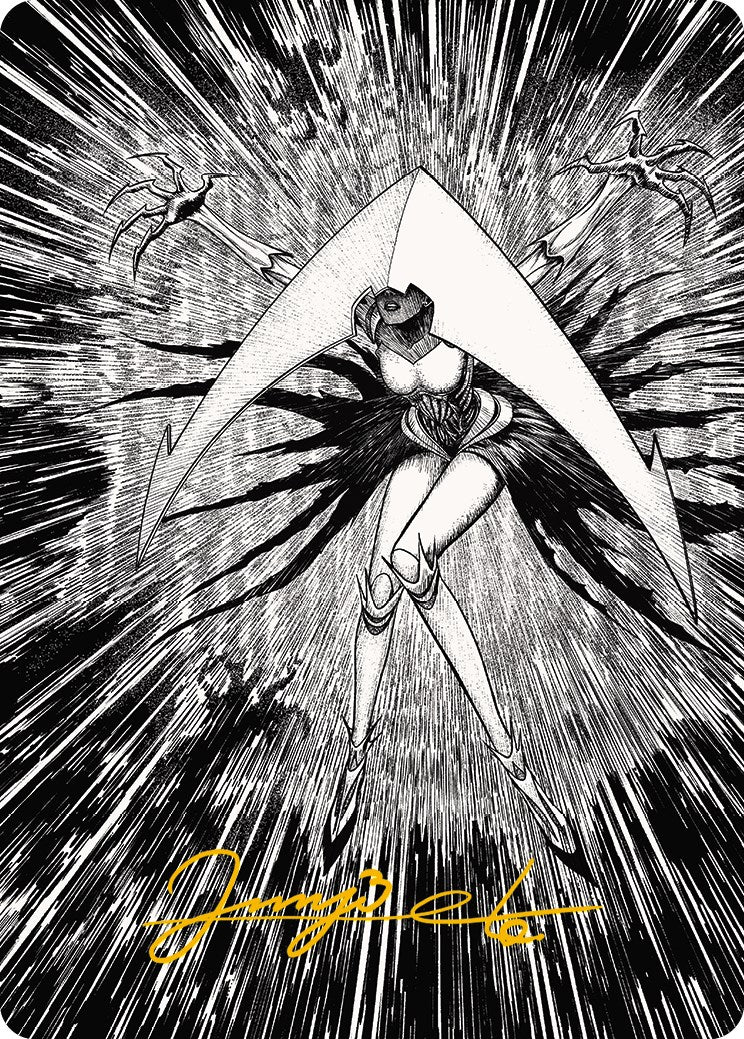 Elesh Norn, Mother of Machines 2 Art Card (Gold-Stamped Signature) [Phyrexia: All Will Be One Art Series] | Total Play