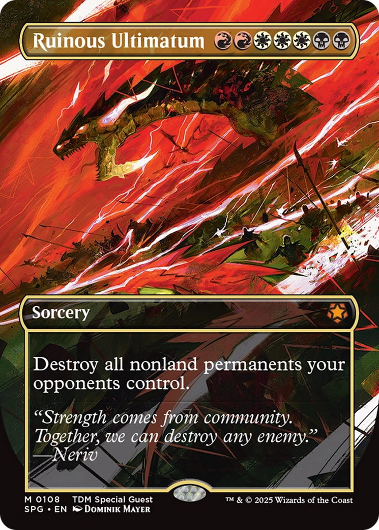 Ruinous Ultimatum (Borderless) [Tarkir: Dragonstorm Special Guests] | Total Play