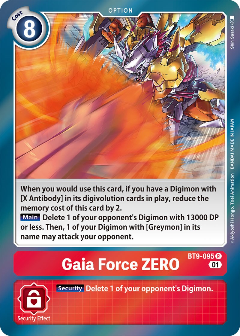 Gaia Force ZERO [BT9-095] [X Record] | Total Play