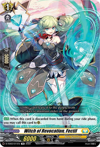 Witch of Revocation, Fectil (D-TD03/011EN) [Raika Koshiba -Skyfall Executors-] | Total Play