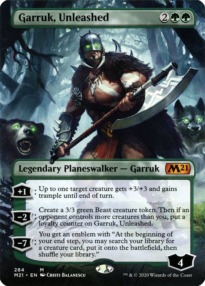 Garruk, Unleashed (Borderless) [Core Set 2021] | Total Play