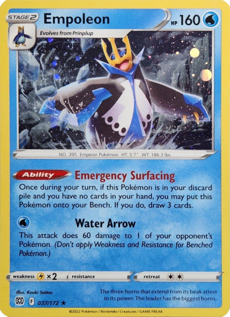 Empoleon (037/172) (Cosmos Holo) [Sword & Shield: Brilliant Stars] | Total Play