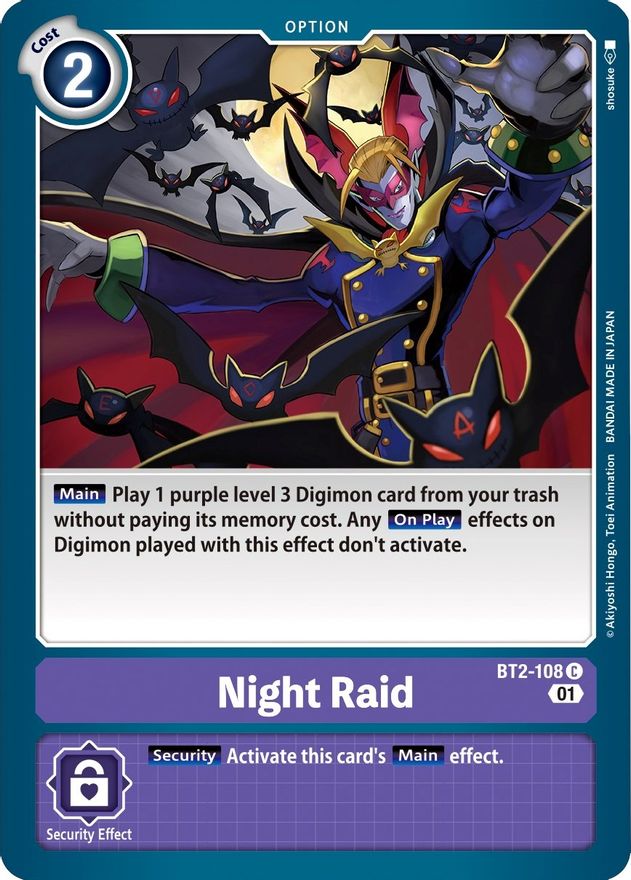 Night Raid [BT2-108] [Starter Deck: Parallel World Tactician] | Total Play